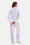 Mysthelle Silk & Satin Loungewear Set - Pearl White — thumbnail 2